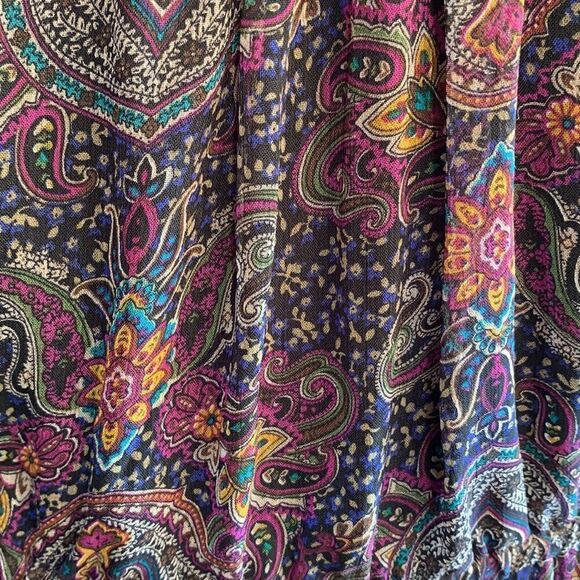 XHilaration Dress With Attached Slip Belt Loops Abstract Design Scoop Neck Large - Picture 5 of 15